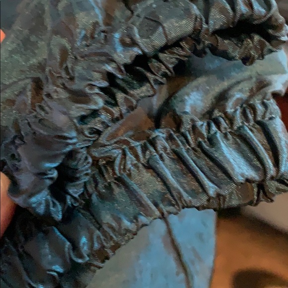 Vintage  metallic Crop teal blue windbreaker - Picture 7 of 9